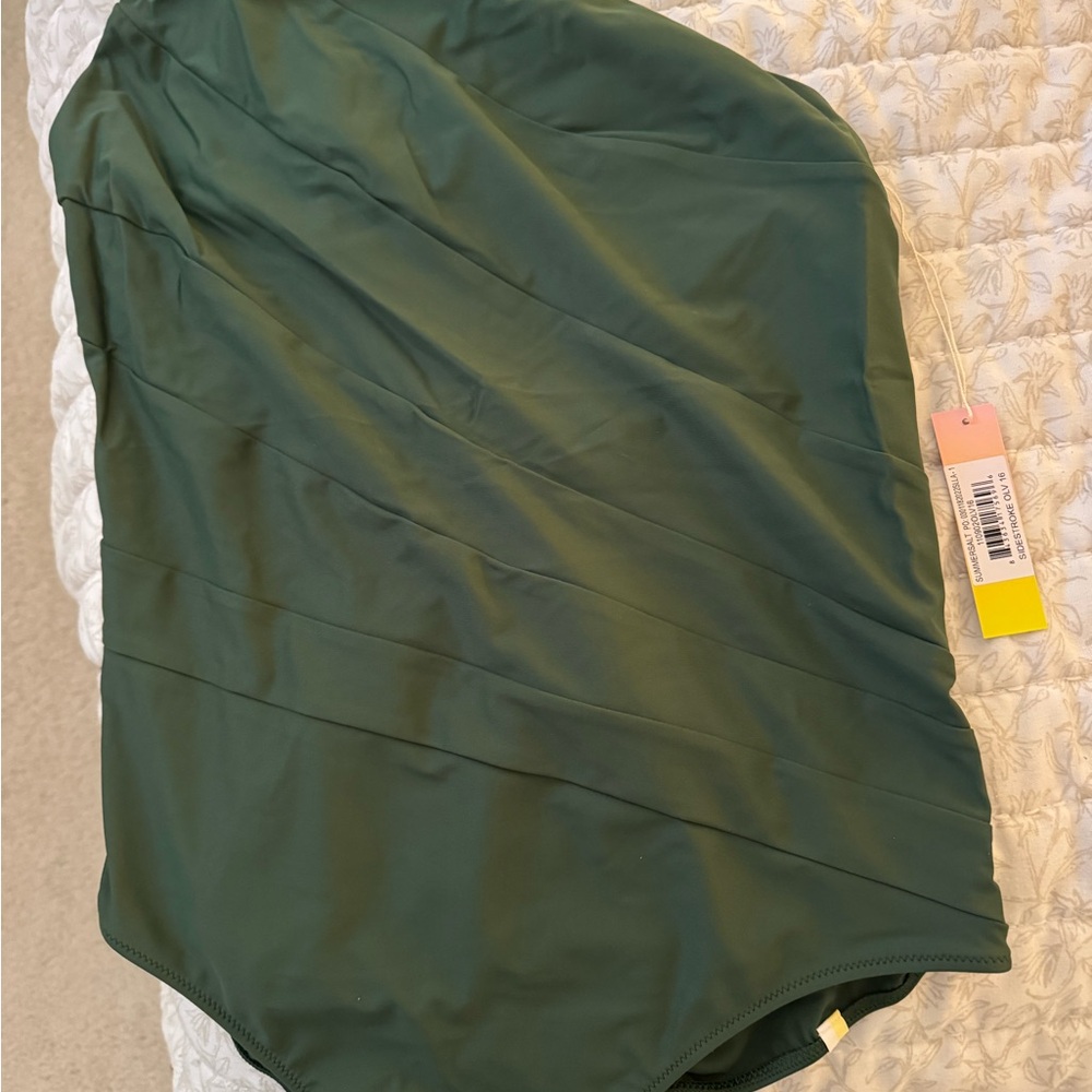 NWT Summersalt Green Women Swim One Piece